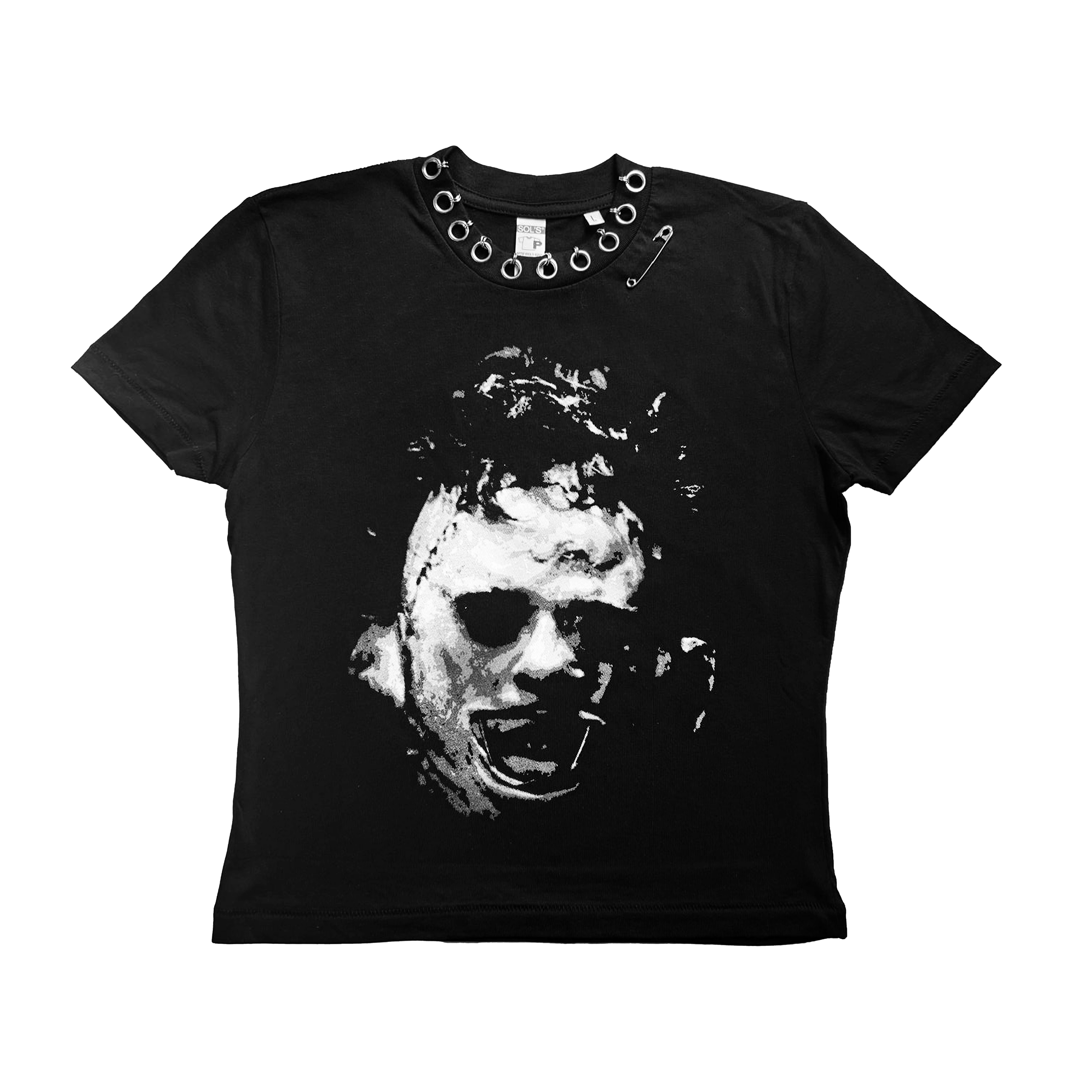 1/1 PIERCED LEATHERFACE BABY TEE - L