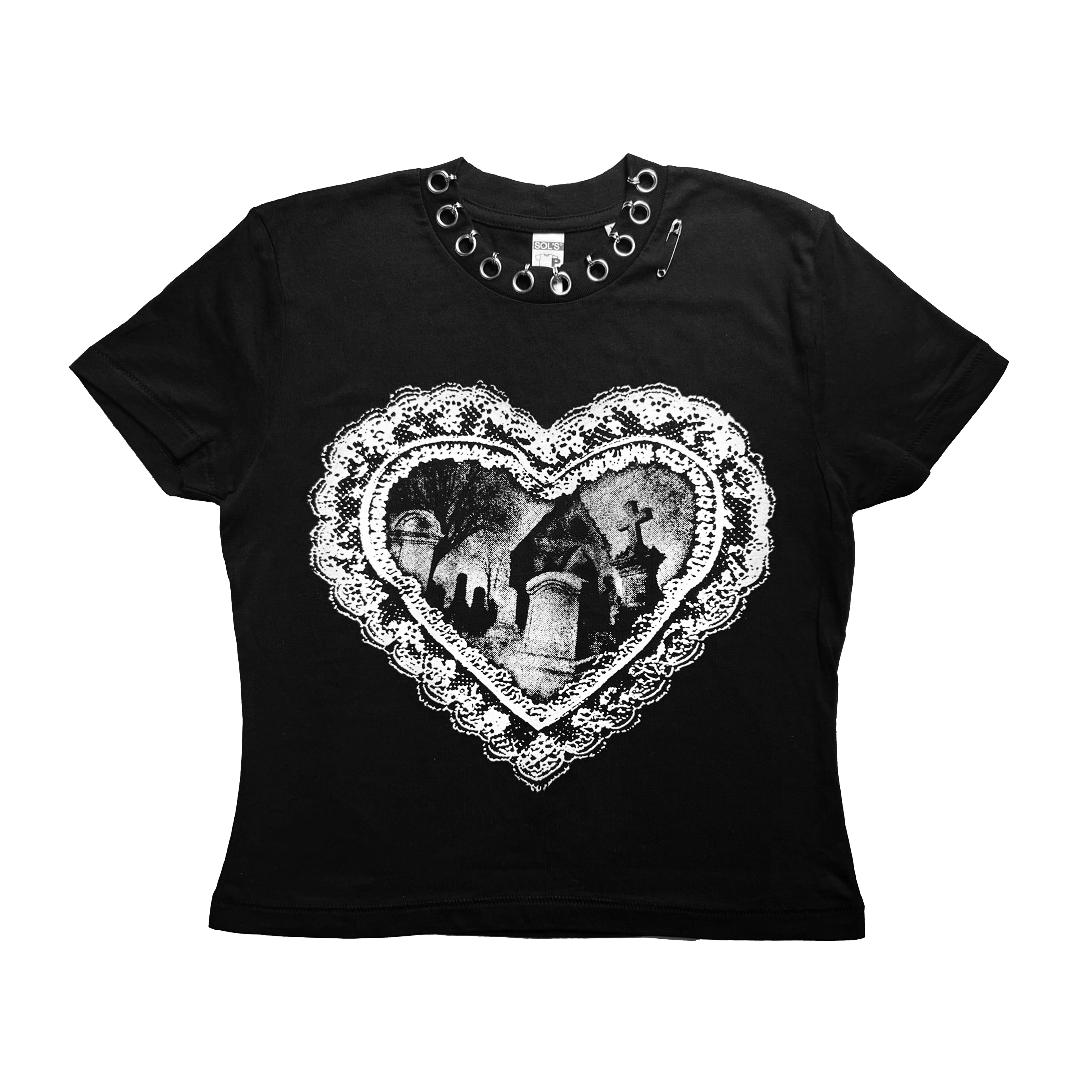 1/1 PIERCED CEMETERY BABY TEE - M